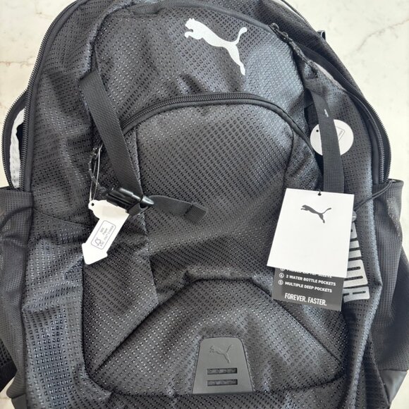 Puma Challenge Performance Backpack, Black: New With Tags - Picture 1 of 3